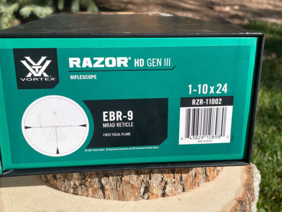 Vortex Razor HD Gen III 1-10x24 (MRAD) - Lightly Used