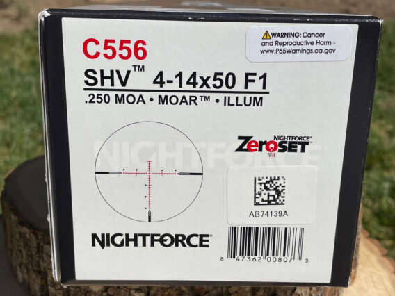 Nightforce SHV 4-14x50 F1 Illuminated MOAR C556 - Like New In Box #1