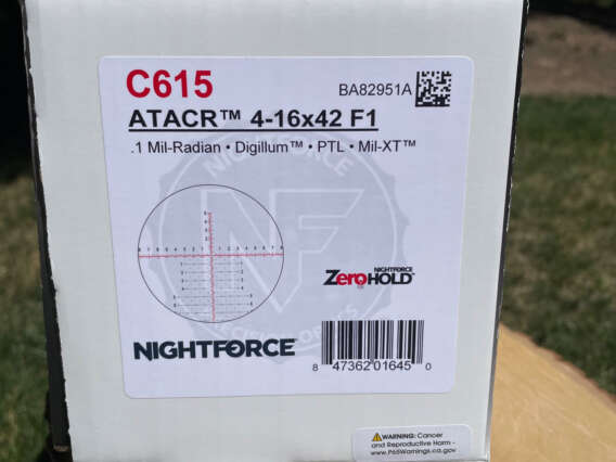 Nightforce ATACR 4-16x42 F1 MIL-XT Illuminated C615 - Like New In Box