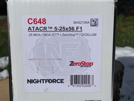 Nightforce ATACR 5-25x56 F1 MOA-XT C648 - Lightly Used
