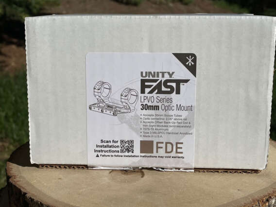 Unity Tactical 30mm FAST LPVO 2.05” FDE Mount - Used