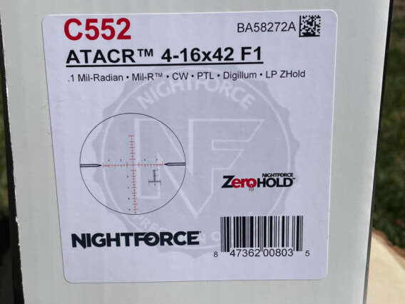 Nightforce ATACR 4-16x42 F1 MIL-R Illuminated C552 - Lightly Used