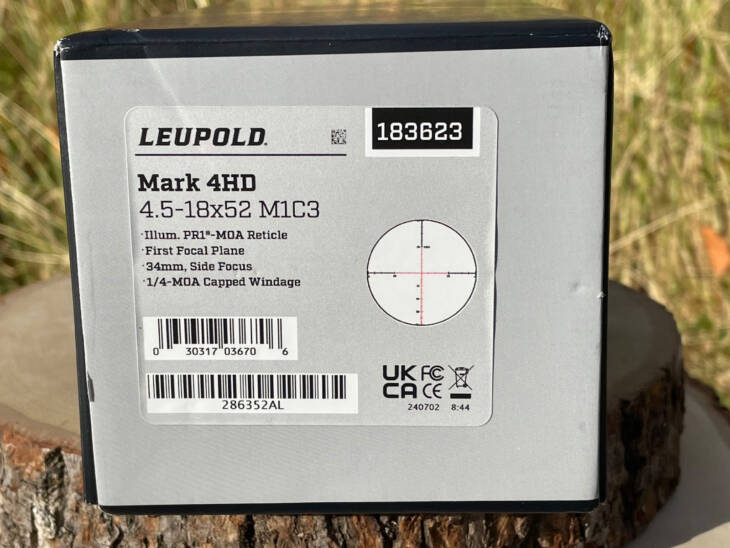 Leupold Mark 4HD 4.5-18x52 Illuminated PR1-MOA - Like New in Box