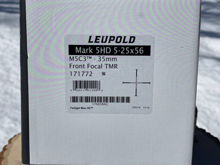 Leupold Mark 5HD 5-25x56 TMR - Lightly Used