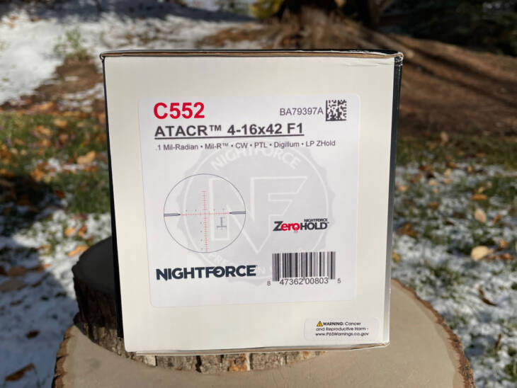 Nightforce ATACR 4-16x42 F1 Illuminated MIL-R C552 - Lightly Used