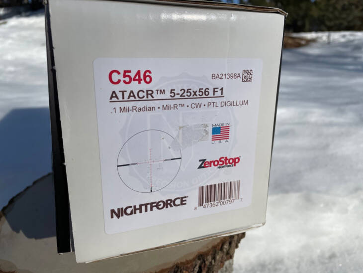 Nightforce ATACR 5-25x56 F1 C546 box