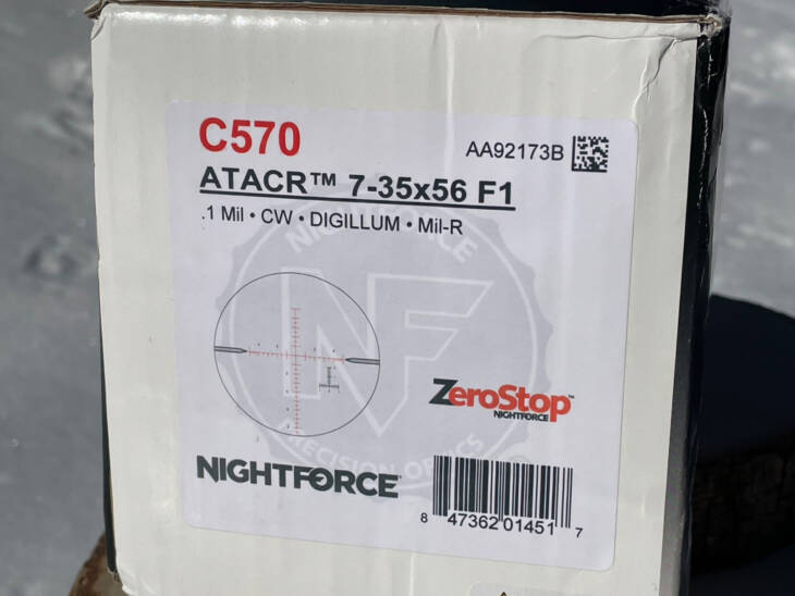 Nightforce ATACR 7-35x56 F1 Illuminated MIL-R C570 - Lightly Used