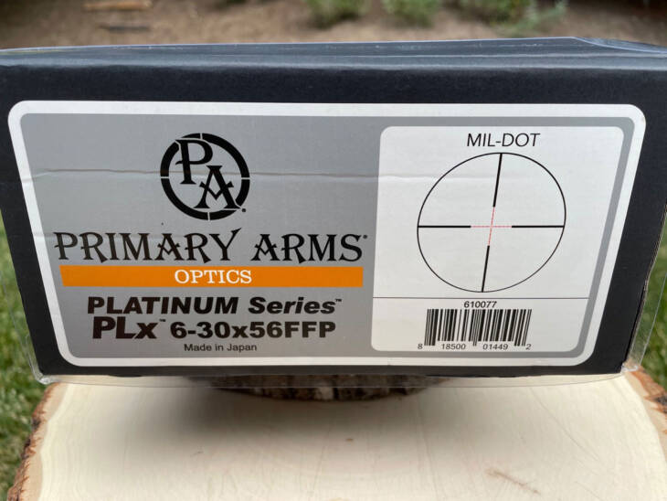 Primary Arms Platinum Series 6-30x56 FFP box