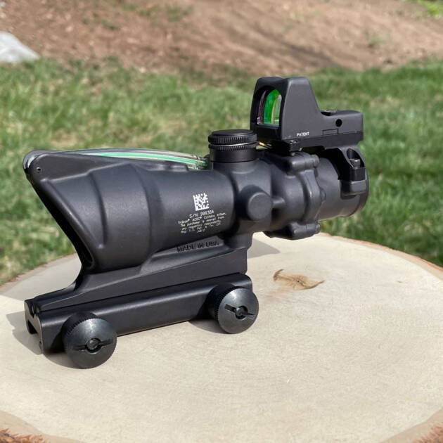 Trijicon ACOG 4x32 Green Crosshair w/ 3.25 MOA RMR - Like New In Box