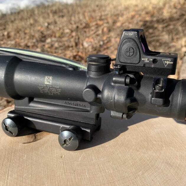 Trijicon ACOG with RMR 3.5x35 TA11F-G w/ 3.25 MOA RM06