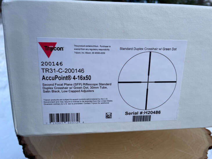 Trijicon Accupoint 4-16x50 Green Duplex Reticle - Lightly Used