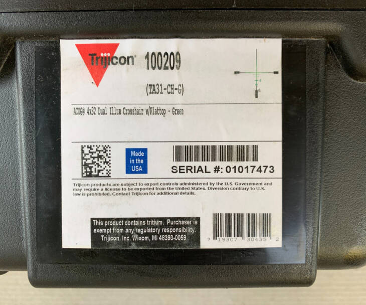 Trijicon ACOG 4x32 TA31