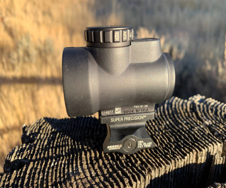 Trijicon MRO Green Dot w/ Geissele Absolute Co-Witness Mount