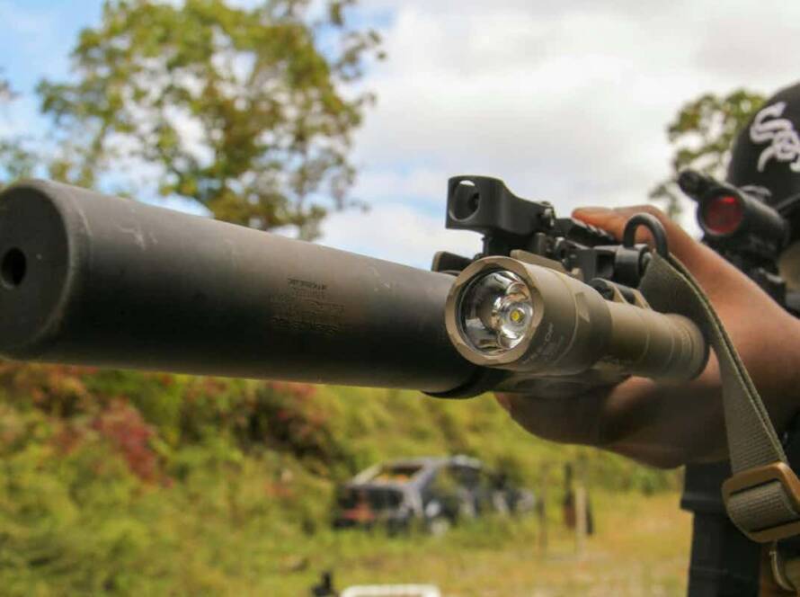 person holding a used vortex scope