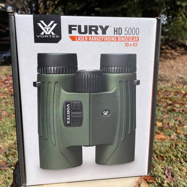 Vortex Fury HD 5000 Laser Rangefinding 10x42 Binocular - Like New