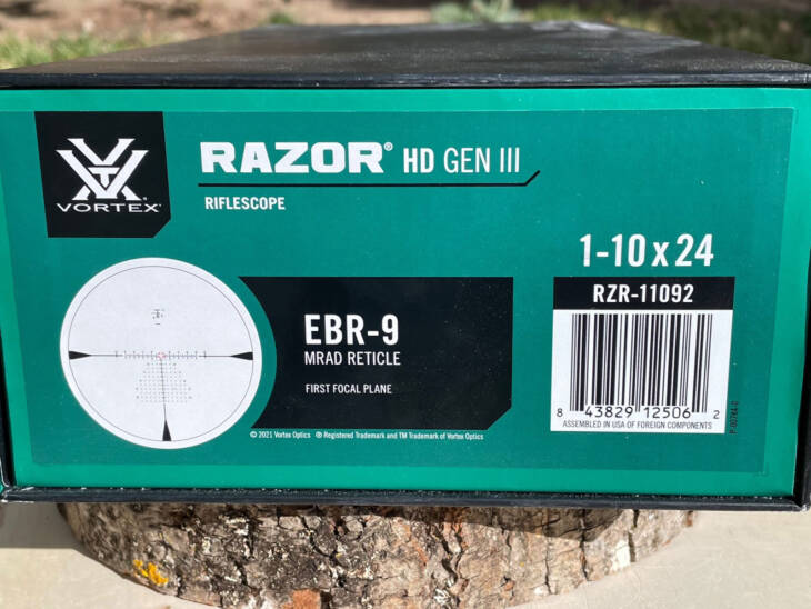 Vortex Razor HD Gen III 1-10x24 (MRAD) - Lightly Used