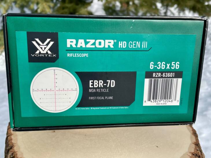 Vortex Razor HD Gen III 6-36x56 (MOA) - Like New In Box